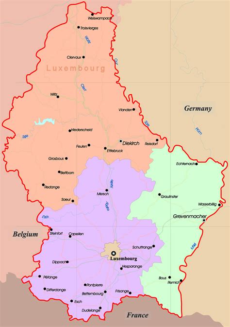 list of towns in luxembourg.